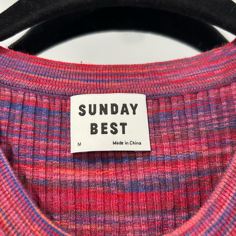 Sunday Best Multicolor Ribbed Top - Picture 3 of 3